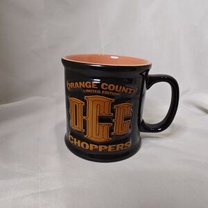 Limited Edition Orange County Choppers OCC Mug Cup Great Shape! Orange/Black